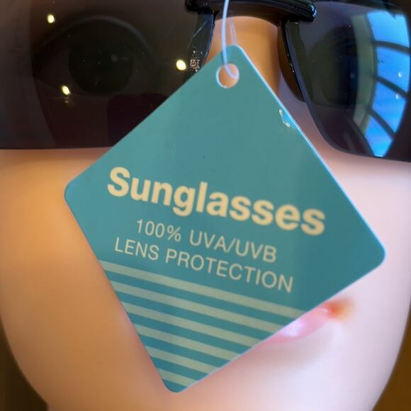 Rectangular Sunglasses Black 100% UVA UVB Protection - Picture 5 of 10